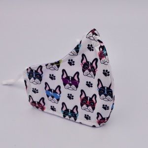 Three layered frenchie mask 😷